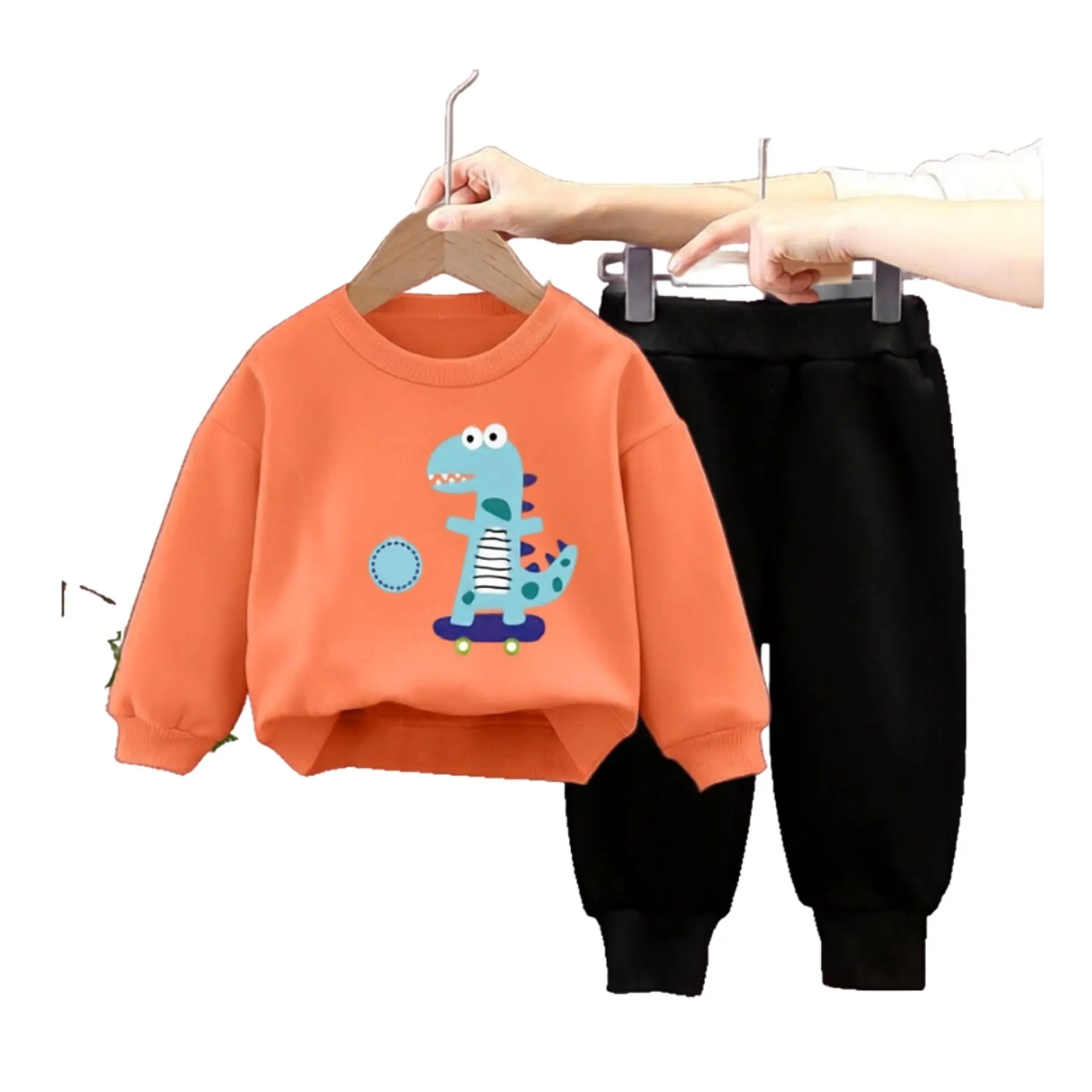 Buzo Niño Infantil Algodon 2 piezas Poleron Dino Skate 7
