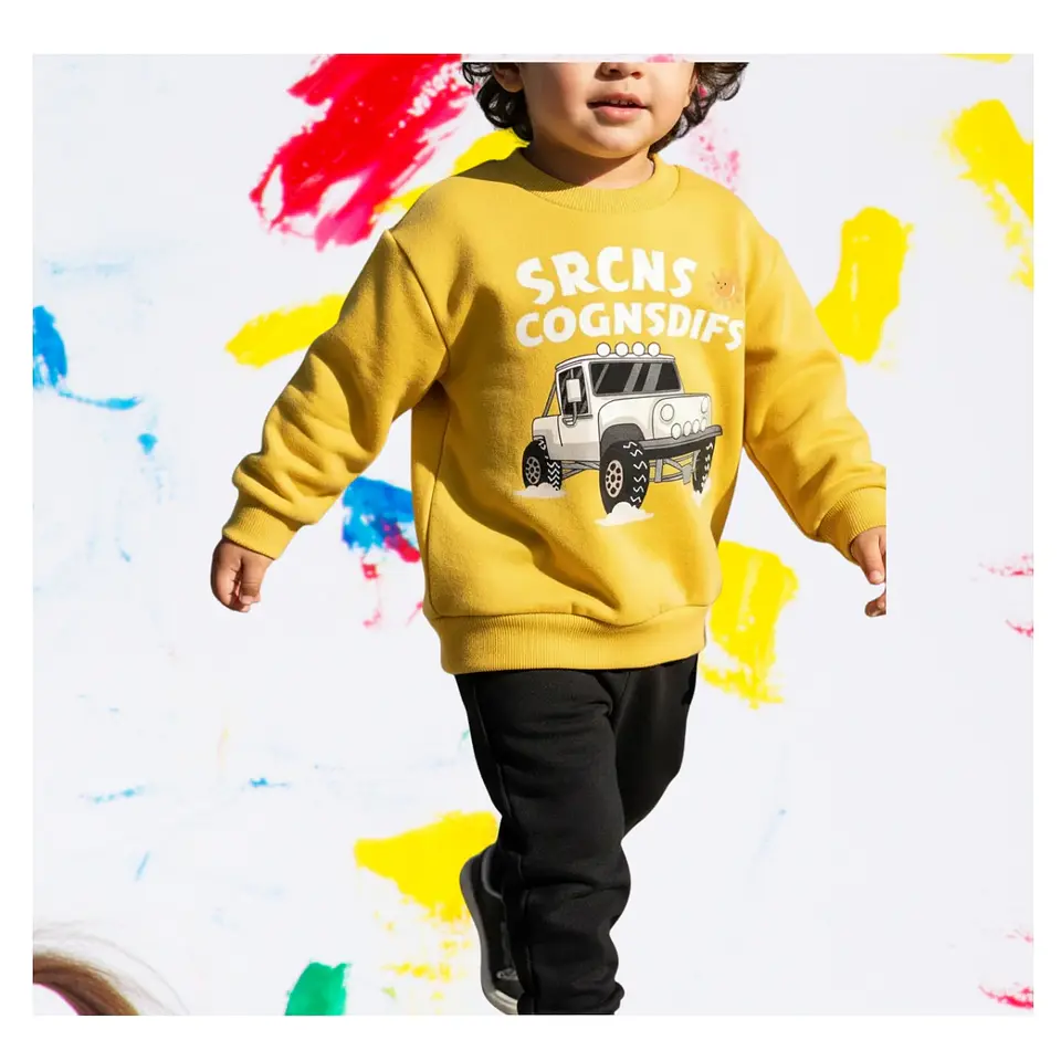 Buzo Niño Infantil Algodon 2 piezas Poleron Truck 3
