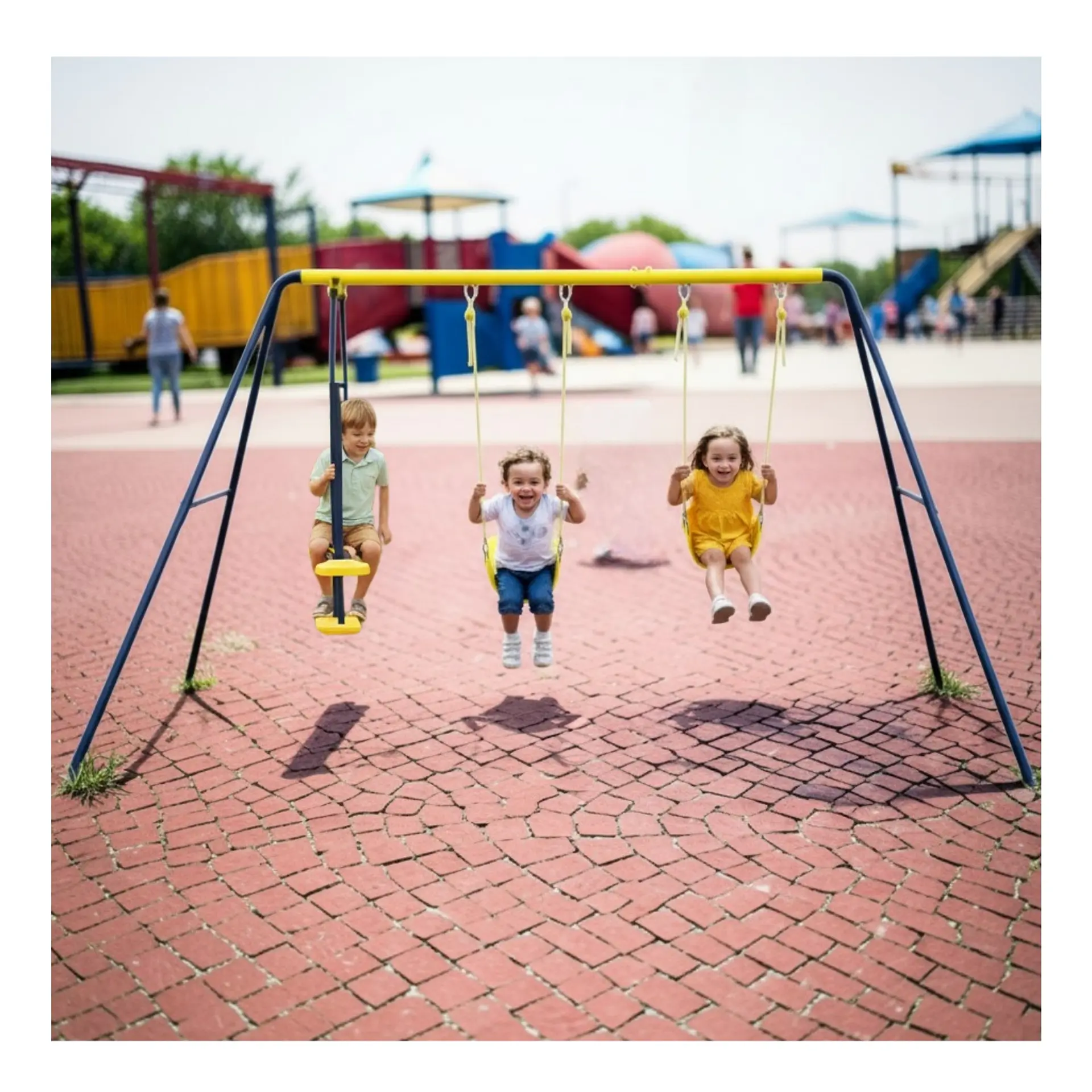 Juego Columpio Balancín Para Cuatro Niños 2