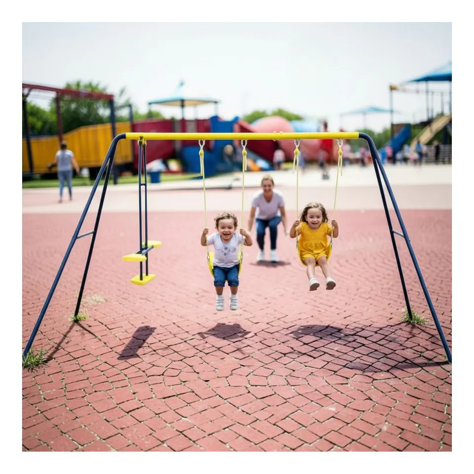 Juego Columpio Balancín Para Cuatro Niños 8
