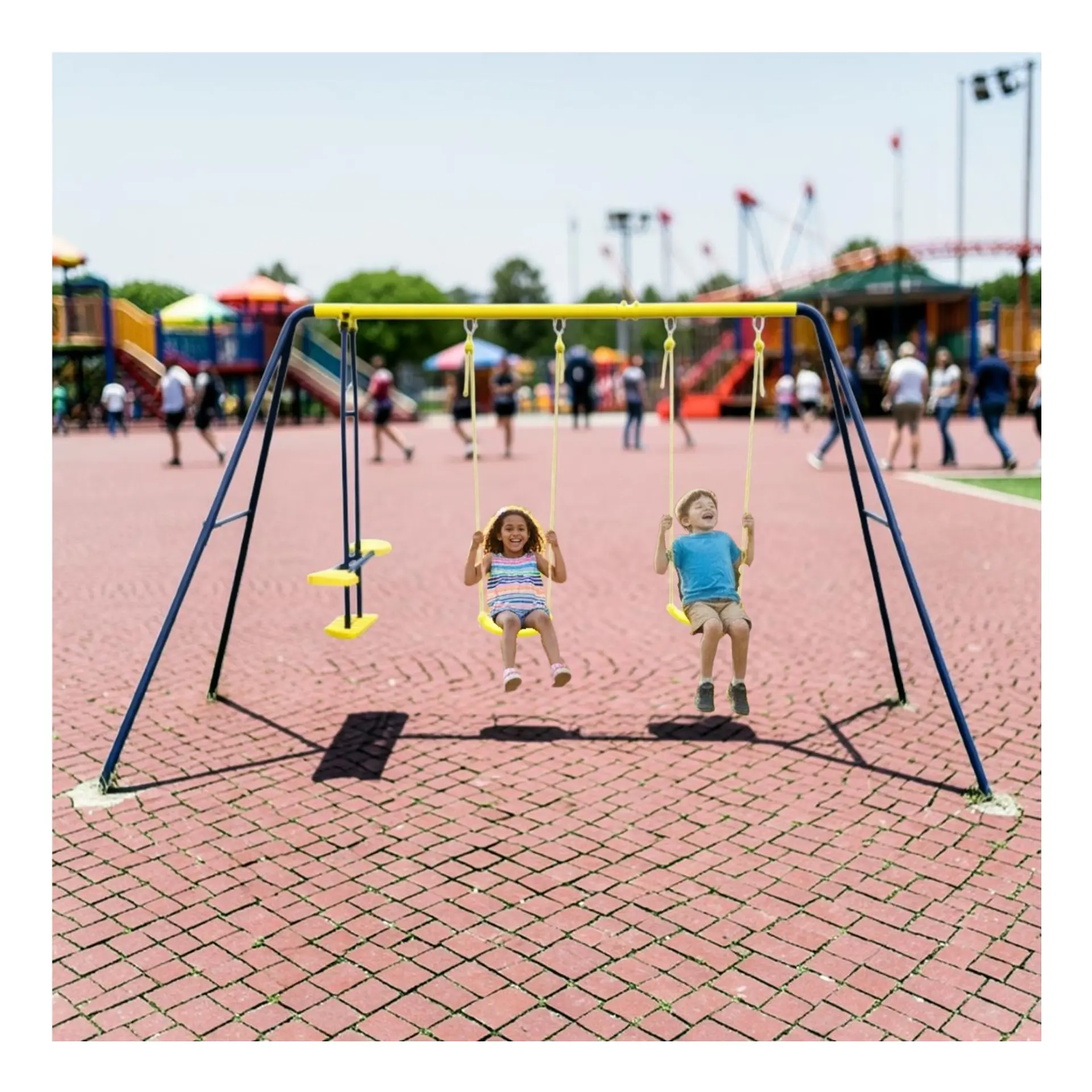 Juego Columpio Balancín Para Cuatro Niños 11