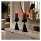 Portavela Candelabro Decorativo Negro Metal 19 Vintage - Miniatura 1
