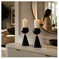 Portavela Candelabro Decorativo Negro Metal 19 Vintage - Miniatura 2