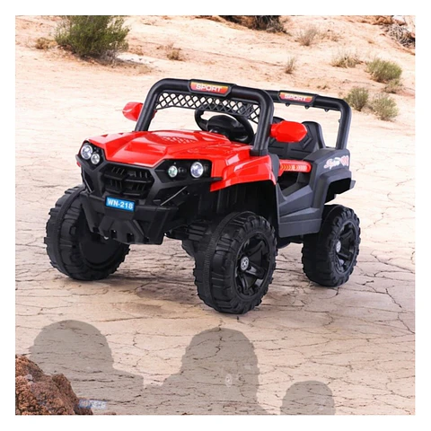 Auto Batería Jeep Eléctrico Infantil 12V Control Trail Rojo 