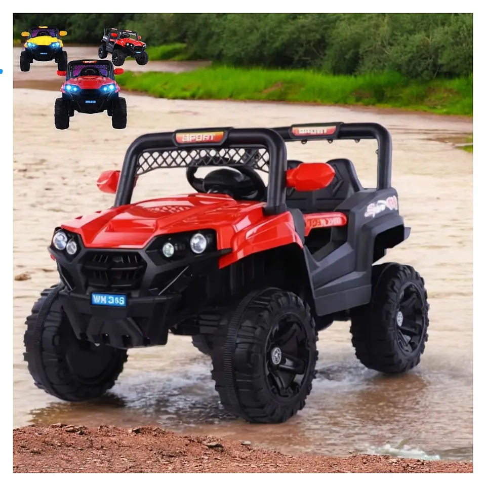 Auto Batería Jeep Eléctrico Infantil 12V Control Trail Rojo  6