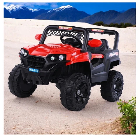 Auto Batería Jeep Eléctrico Infantil 12V Control Trail Rojo 