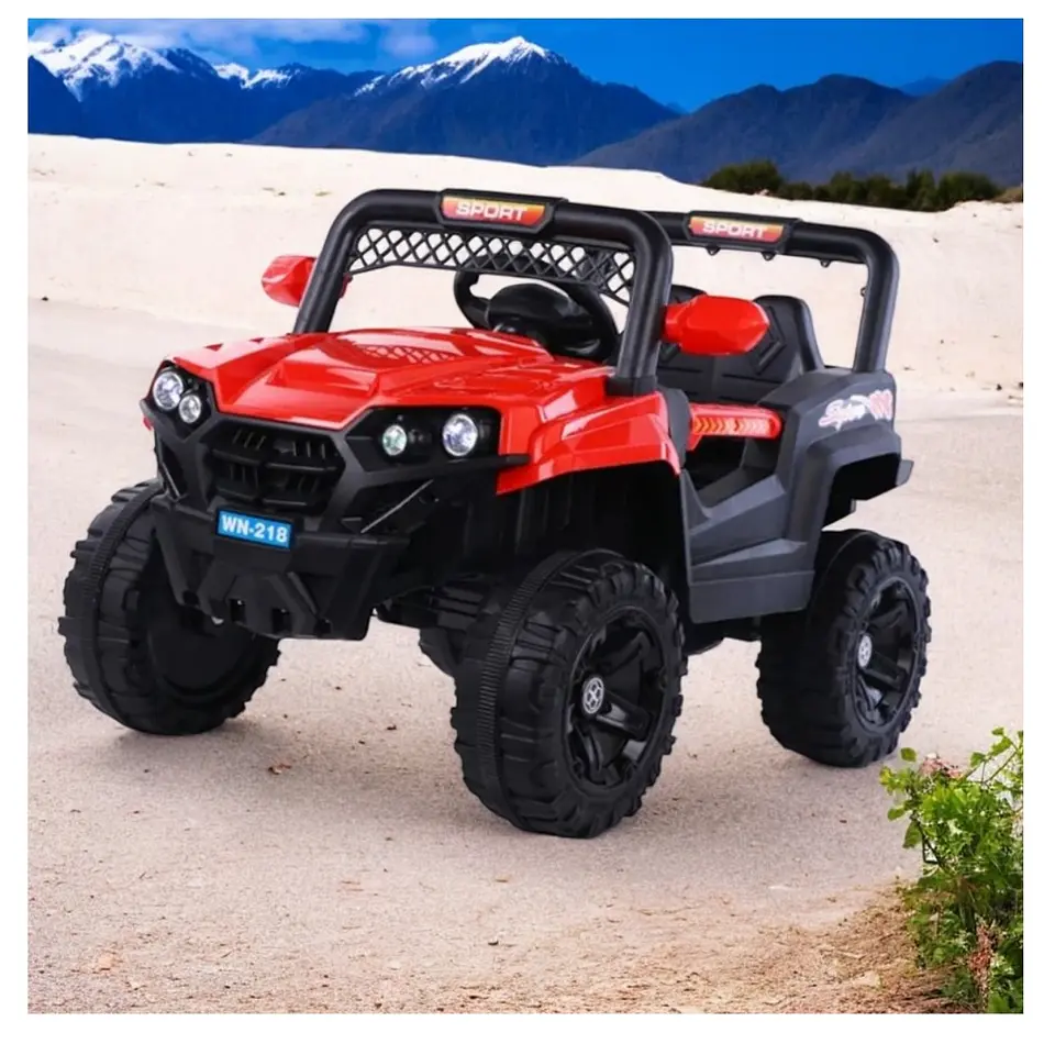 Auto Batería Jeep Eléctrico Infantil 12V Control Trail Rojo  1