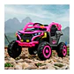 Auto Batería Eléctrico Infantil 12V Control Buggy Rosado  - Miniatura 1
