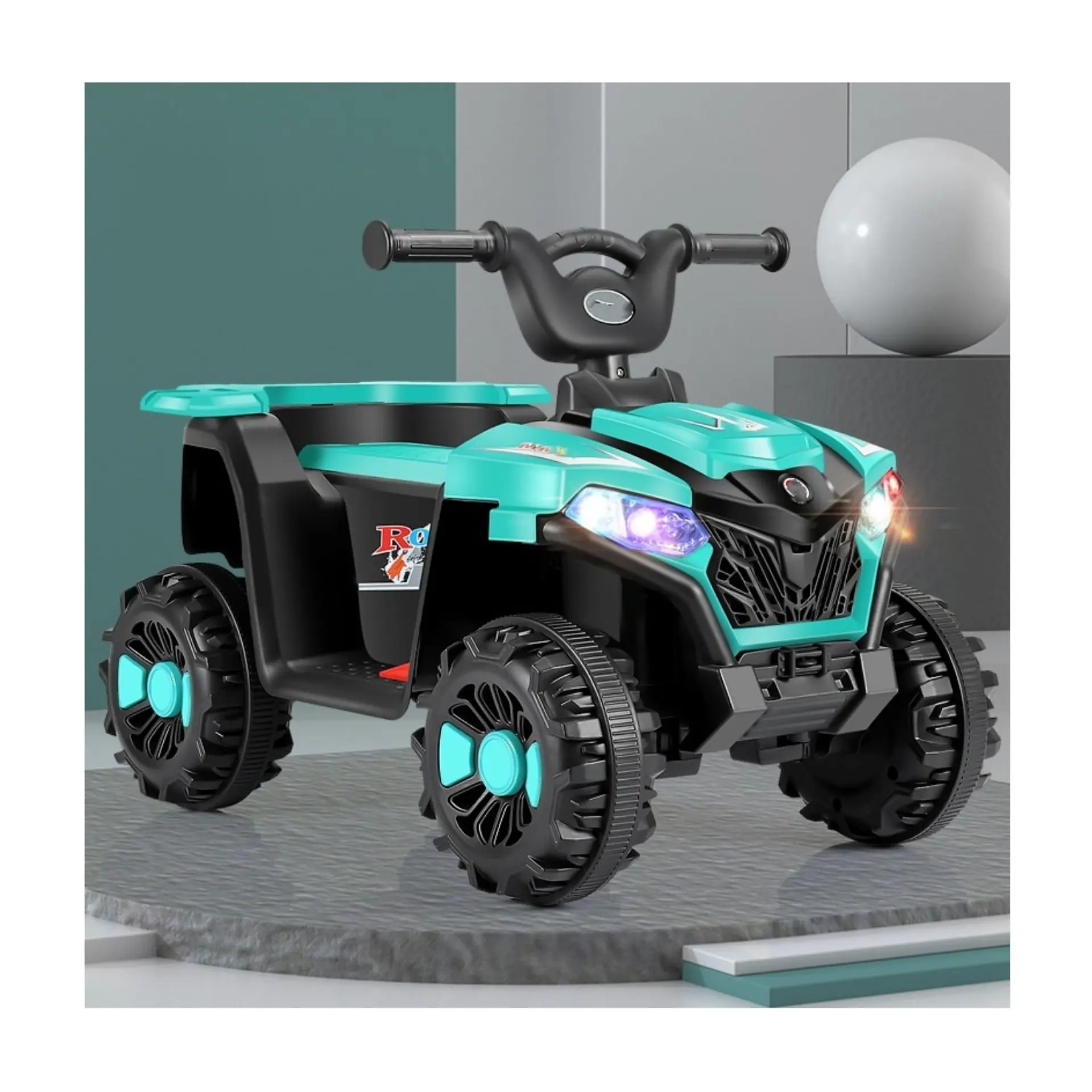 Moto Batería Eléctrico Infantil Explor Turquesa Juguete  1