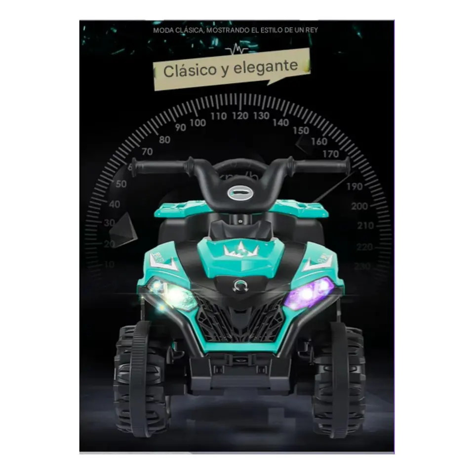 Moto Batería Eléctrico Infantil Explor Turquesa Juguete  5