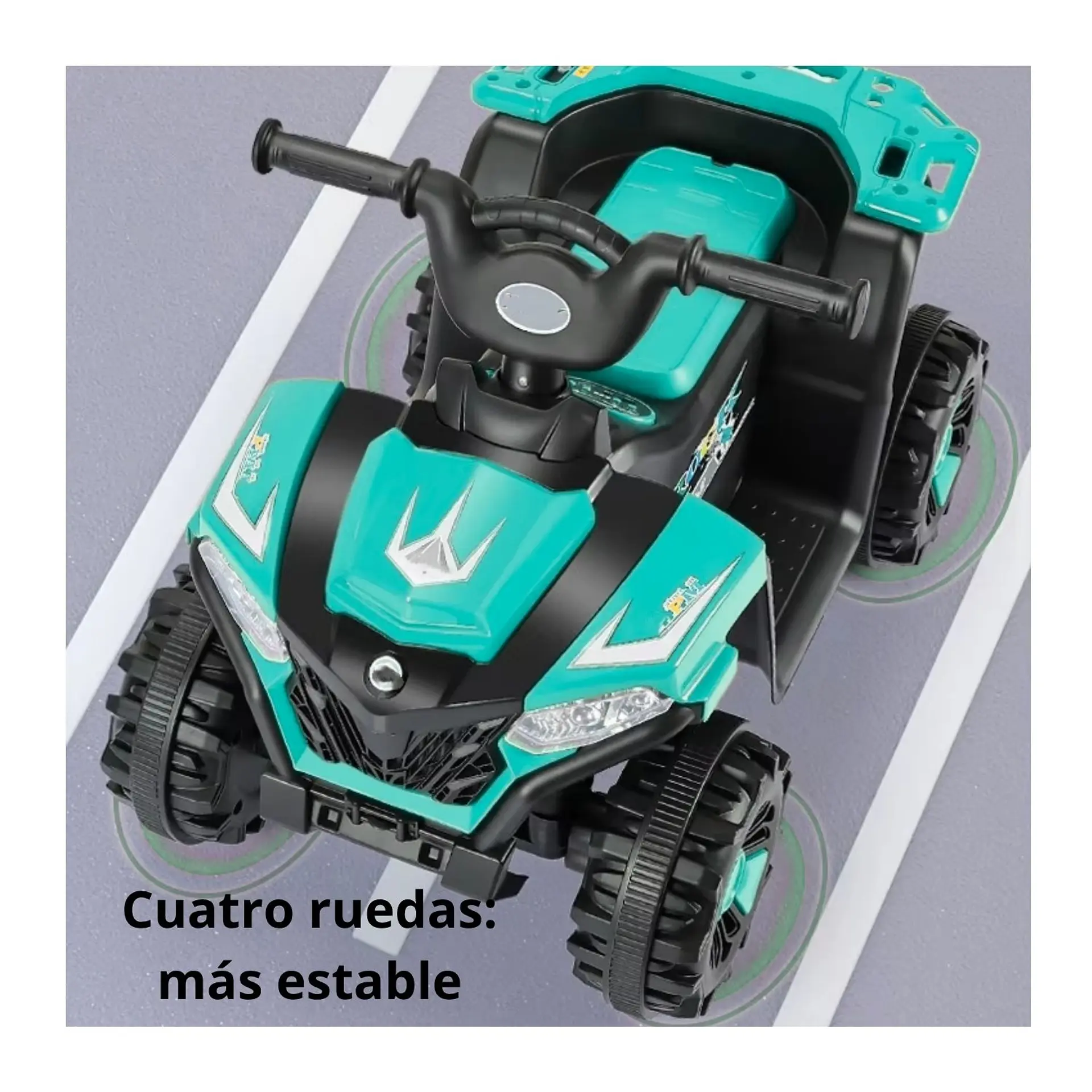 Moto Batería Eléctrico Infantil Explor Turquesa Juguete  7