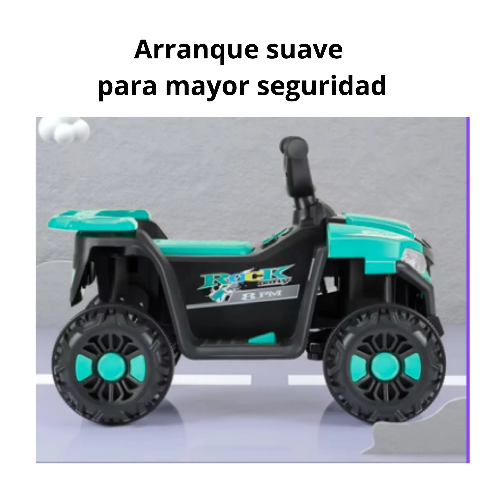 Moto Batería Eléctrico Infantil Explor Turquesa Juguete  10