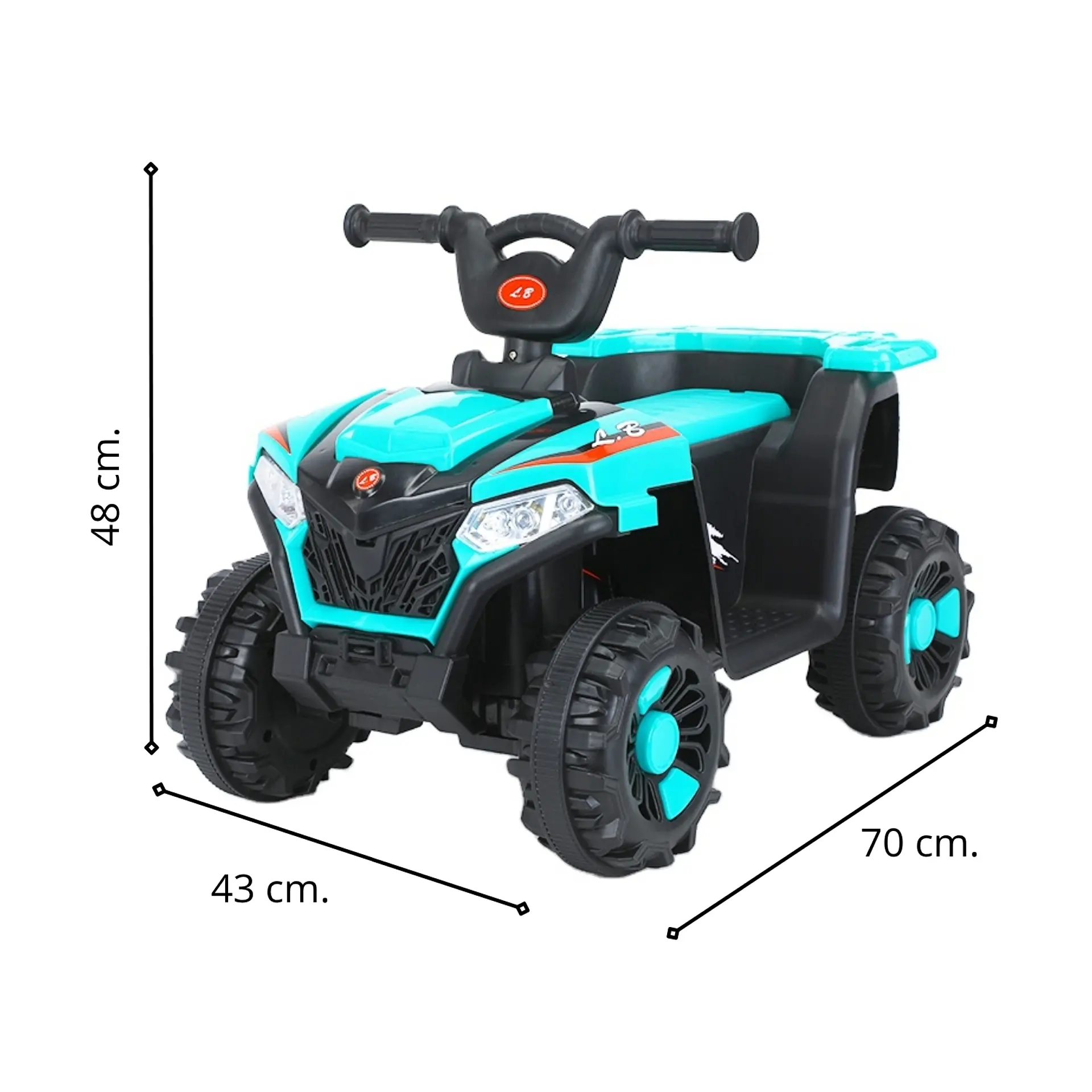 Moto Batería Eléctrico Infantil Explor Turquesa Juguete  11