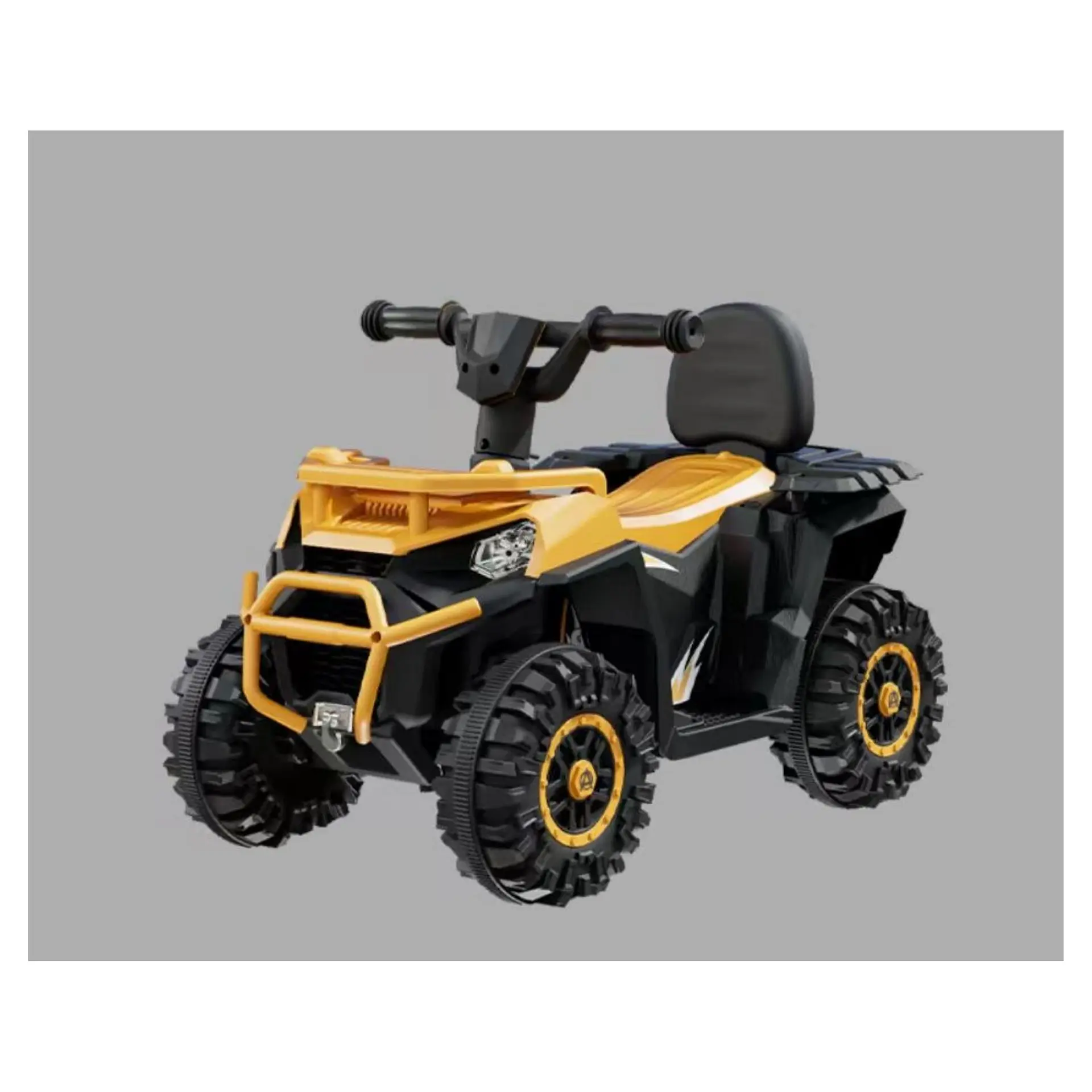 Moto Batería Eléctrico Infantil Thunder Amarilla Juguete  4