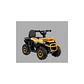 Moto Batería Eléctrico Infantil Thunder Amarilla Juguete  - Miniatura 6