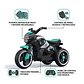 Moto Batería Eléctrico Infantil Beast Turquesa Juguete  - Miniatura 7