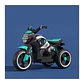Moto Batería Eléctrico Infantil Beast Turquesa Juguete  - Miniatura 9