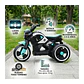 Moto Batería Eléctrico Infantil Beast Turquesa Juguete  - Miniatura 5