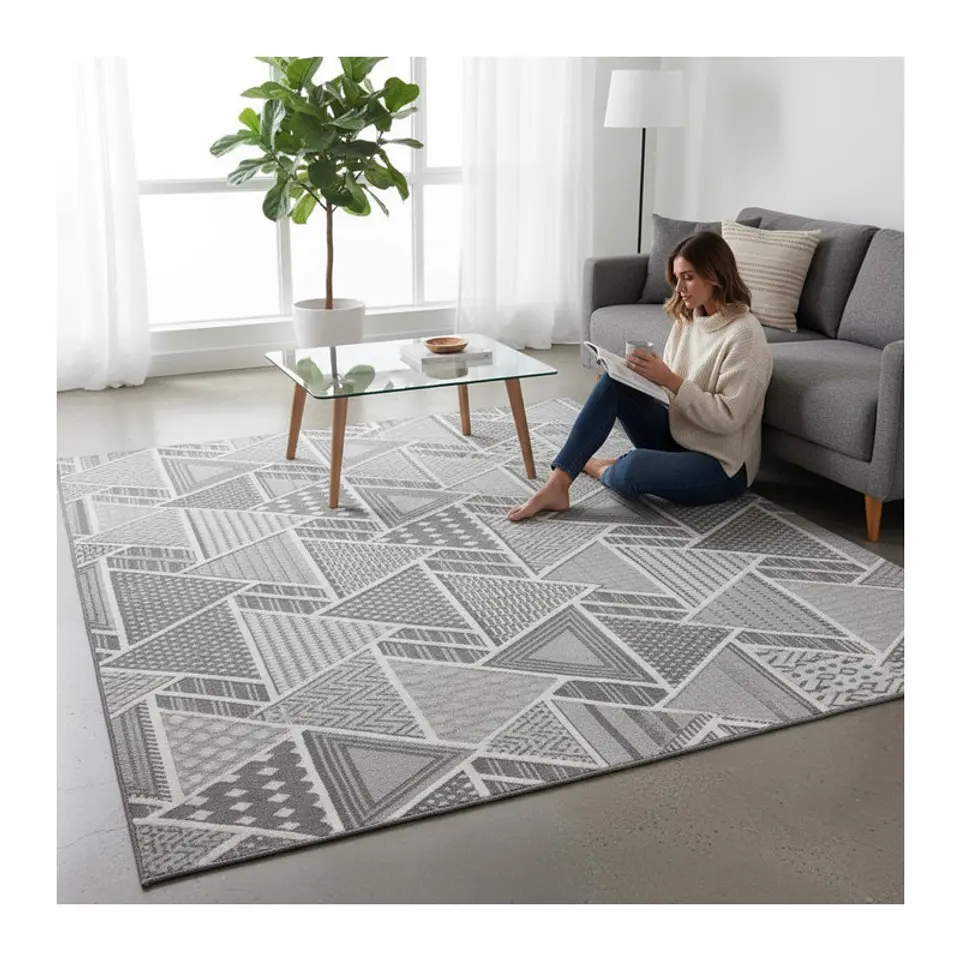 Alfombra Living Estampada 120X160 cm Greco 2