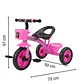 Triciclo Infantil Bici Con Canasto Rosado - Miniatura 3