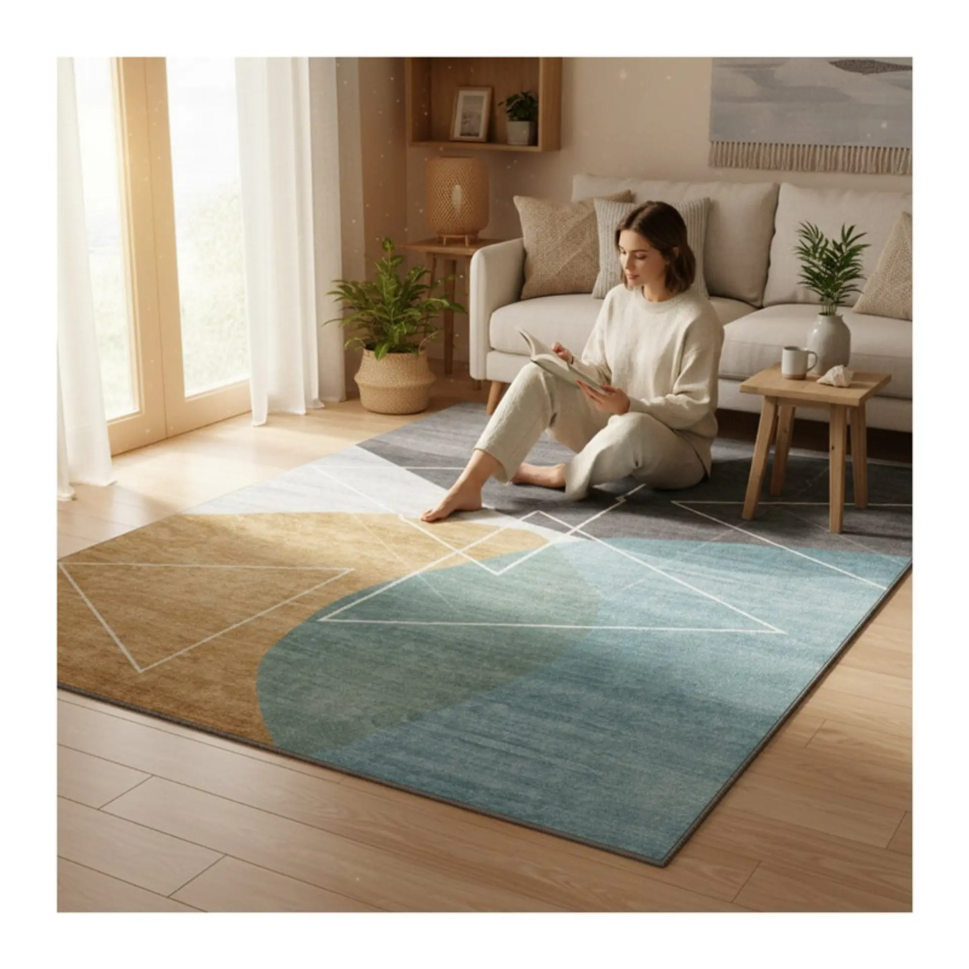 Alfombra Living Estampada 120X160 cm Fondi 2
