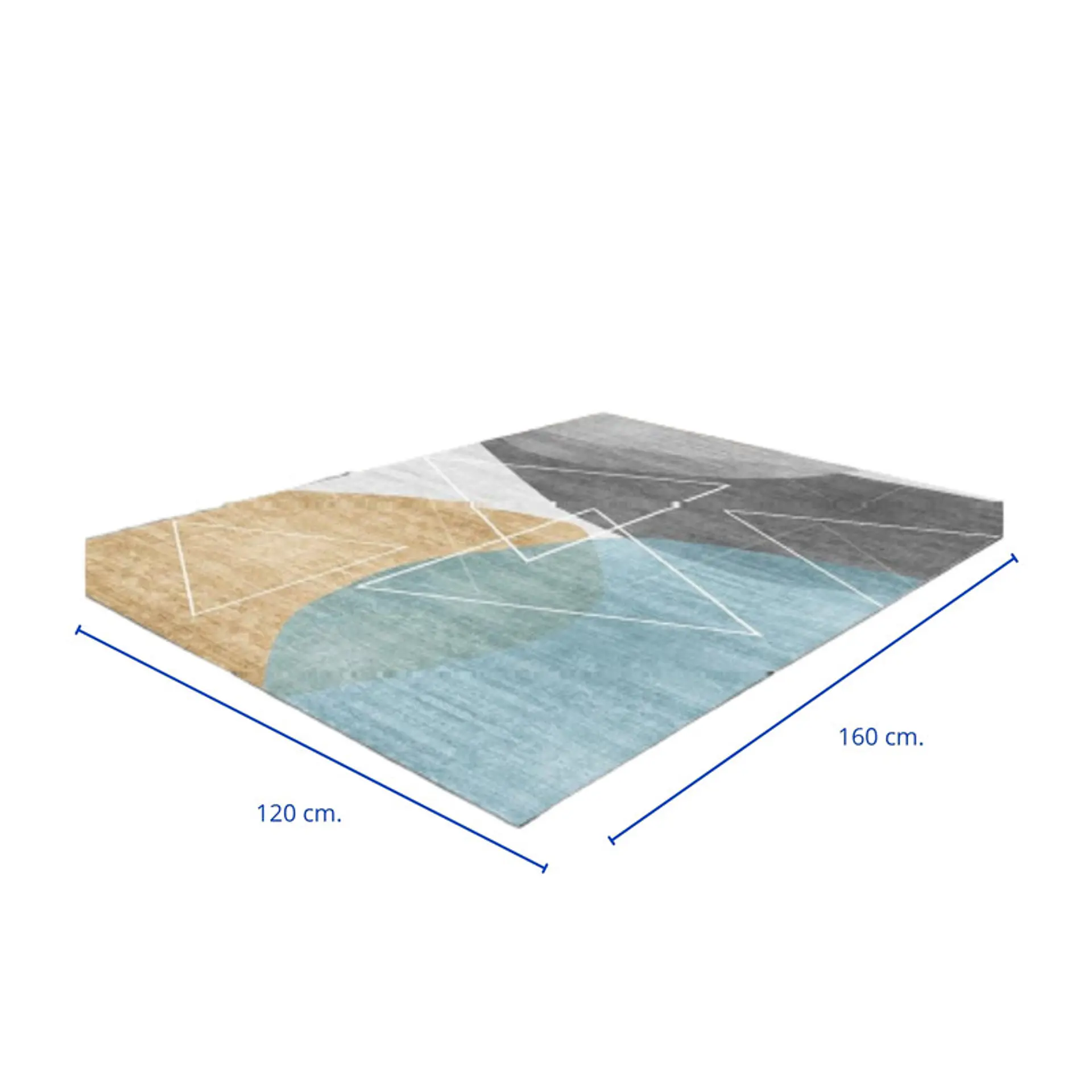 Alfombra Living Estampada 120X160 cm Fondi 3