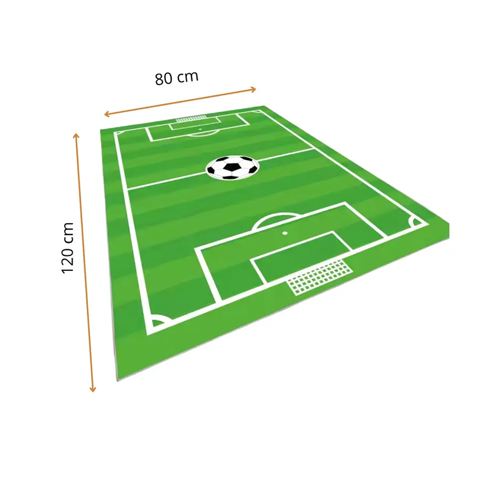 Alfombra Infantil Estampada 80x120 cm Cancha Fútbol 4