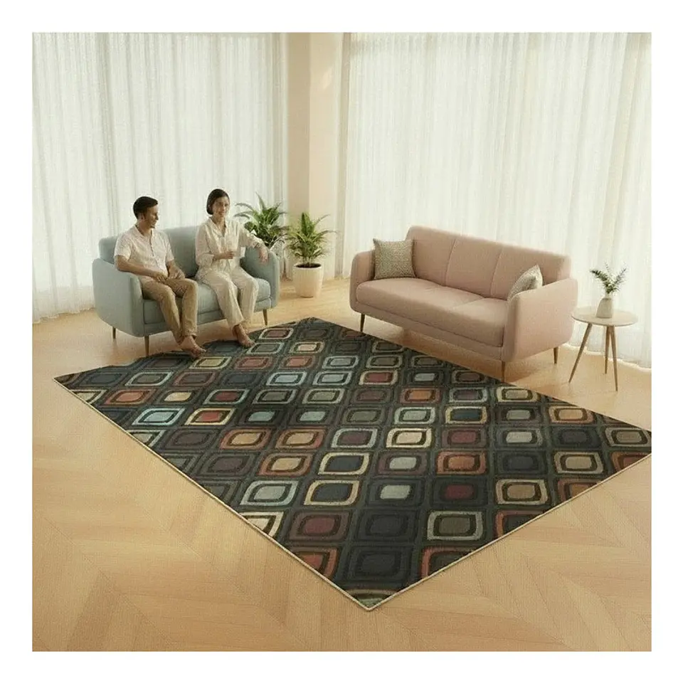Alfombra Living Estampada 120X160 cm Praiano 1