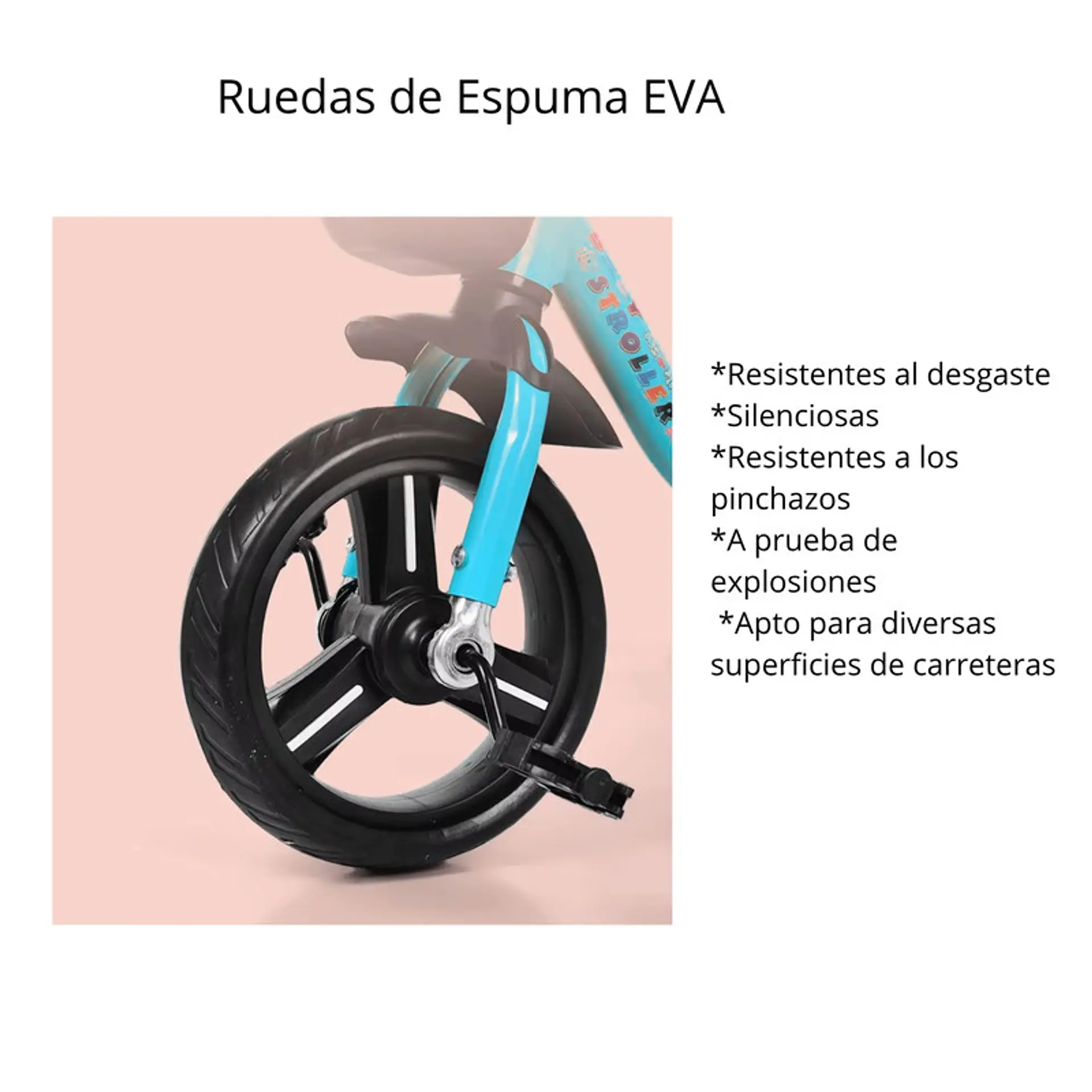 Triciclo Infantil Bici Canasto Metalico  Azul 5