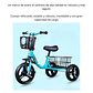 Triciclo Infantil Bici Canasto Metalico  Azul - Miniatura 7