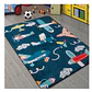 Alfombra Infantil Estampada 80x120 cm Aviones - Miniatura 4