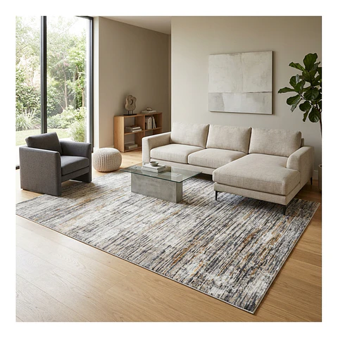 Alfombra Living Grande Estampada 150X200 cm Aksu