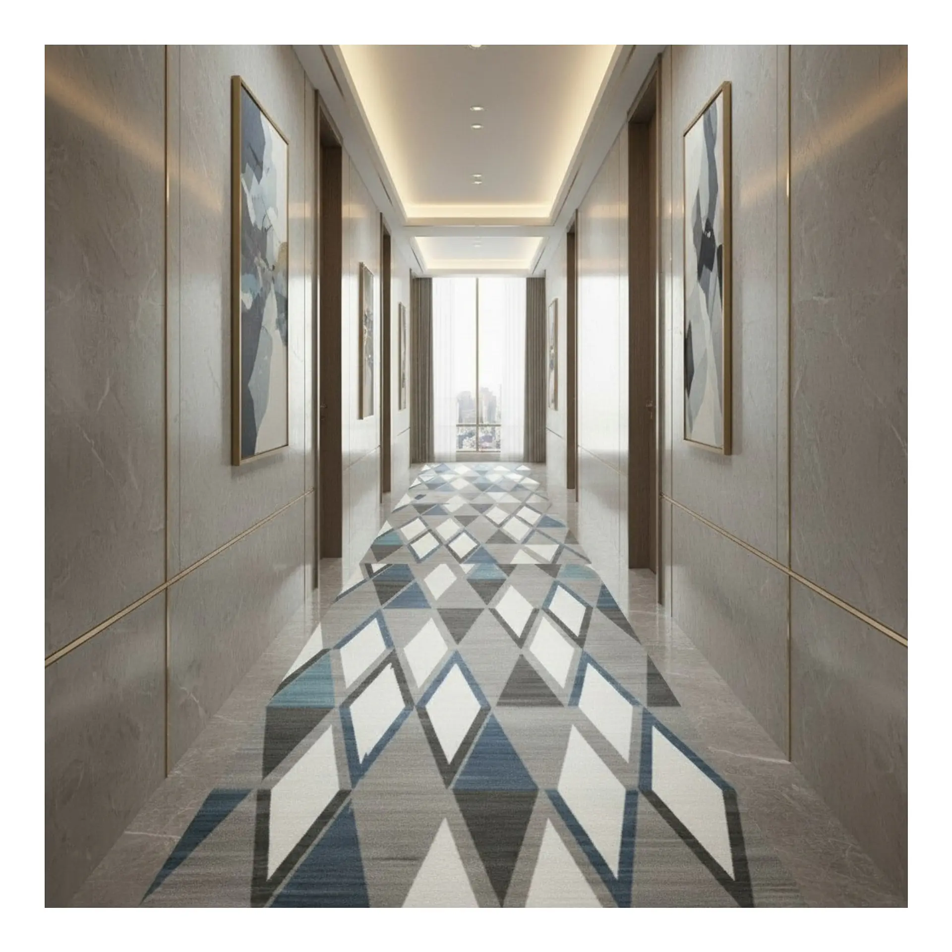 Alfombra Pasillo Estampada 60x260 cm Tropea 4