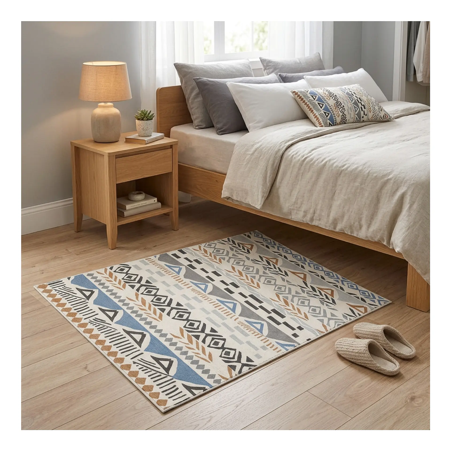 Alfombra Bajada Cama Estampada 60x100 cm Benidorm 2
