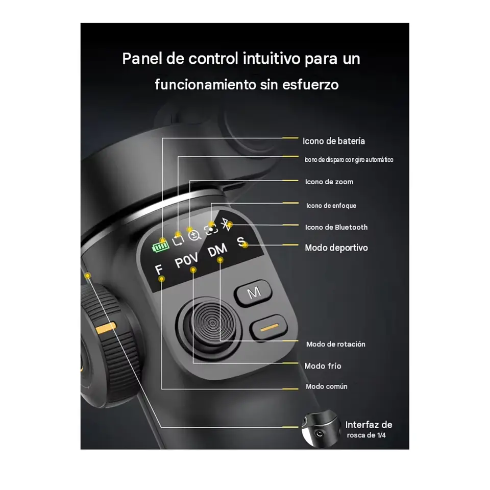 Estabilizador Celular Gimbal 3 Ejes Seguimiento AI 8