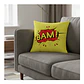 Funda Cojin 45x45 Decorativo BAM Amarillo Lino Poly - Miniatura 1