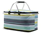 Bolso Termico Plegable Rayas Azul Cooler Canasta Picnic - Miniatura 1