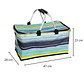 Bolso Termico Plegable Rayas Azul Cooler Canasta Picnic - Miniatura 4