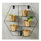 Repisa Flotante Hexagonal Porta Macetero o Vela Deco 56x49x7 - Miniatura 1