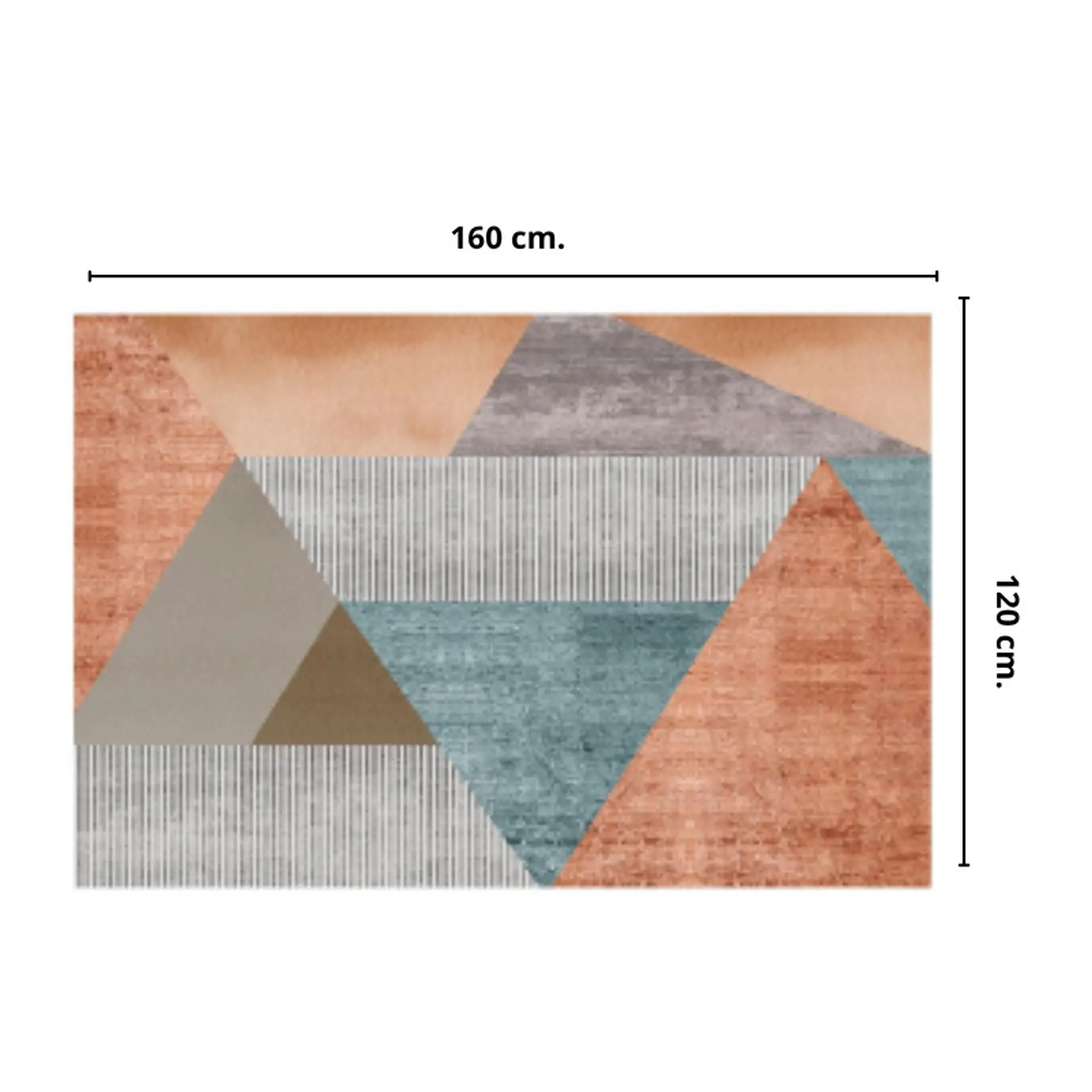 Alfombra Living Estampada 120X160 cm Crotone 3