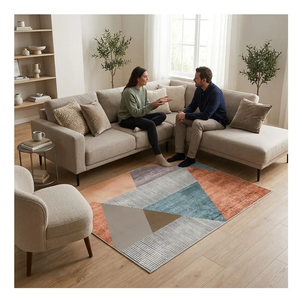 Alfombra Living Estampada 120X160 cm Crotone 4