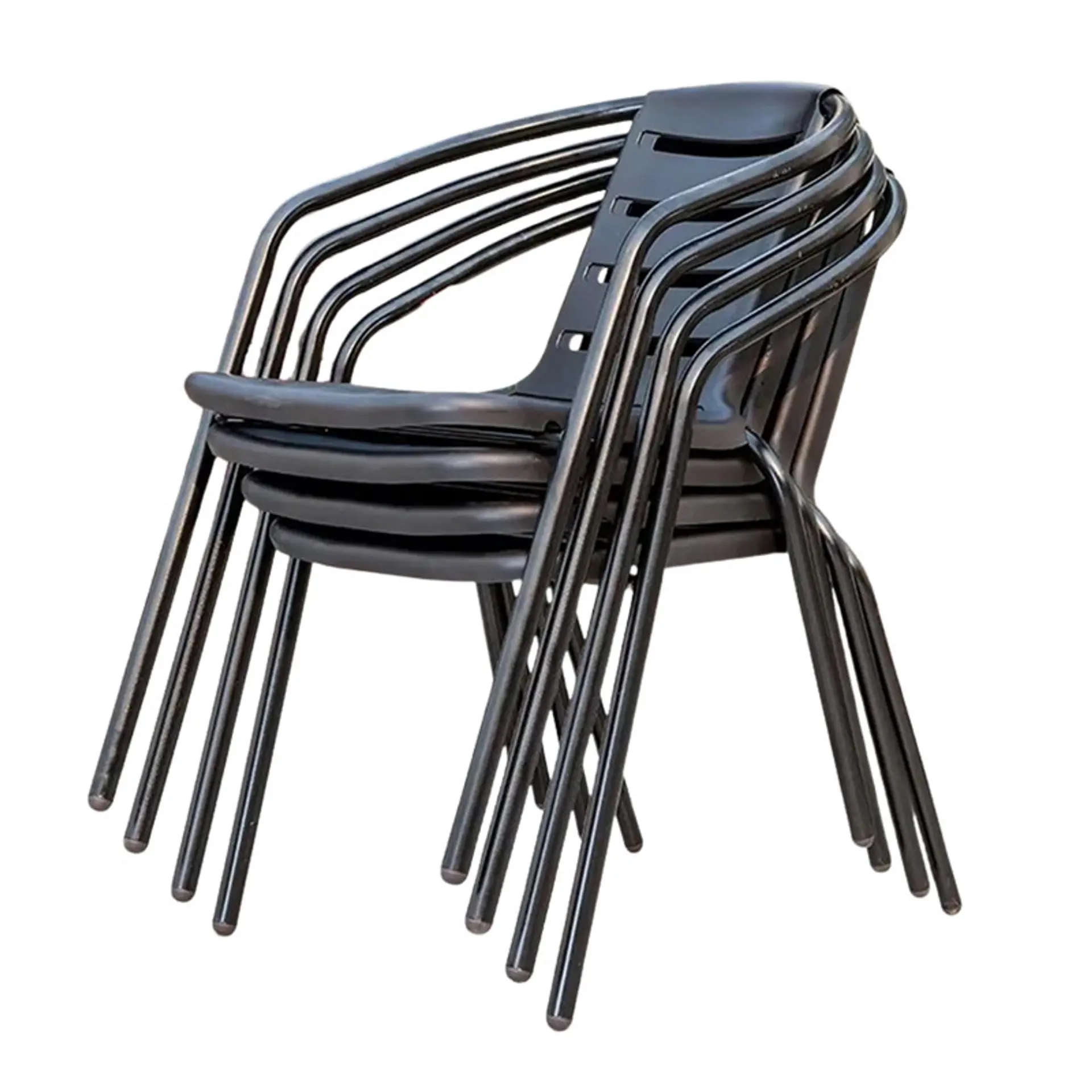 Set 2 Sillas Terraza Con Brazos Jardin Exterior Patio Cafe 2