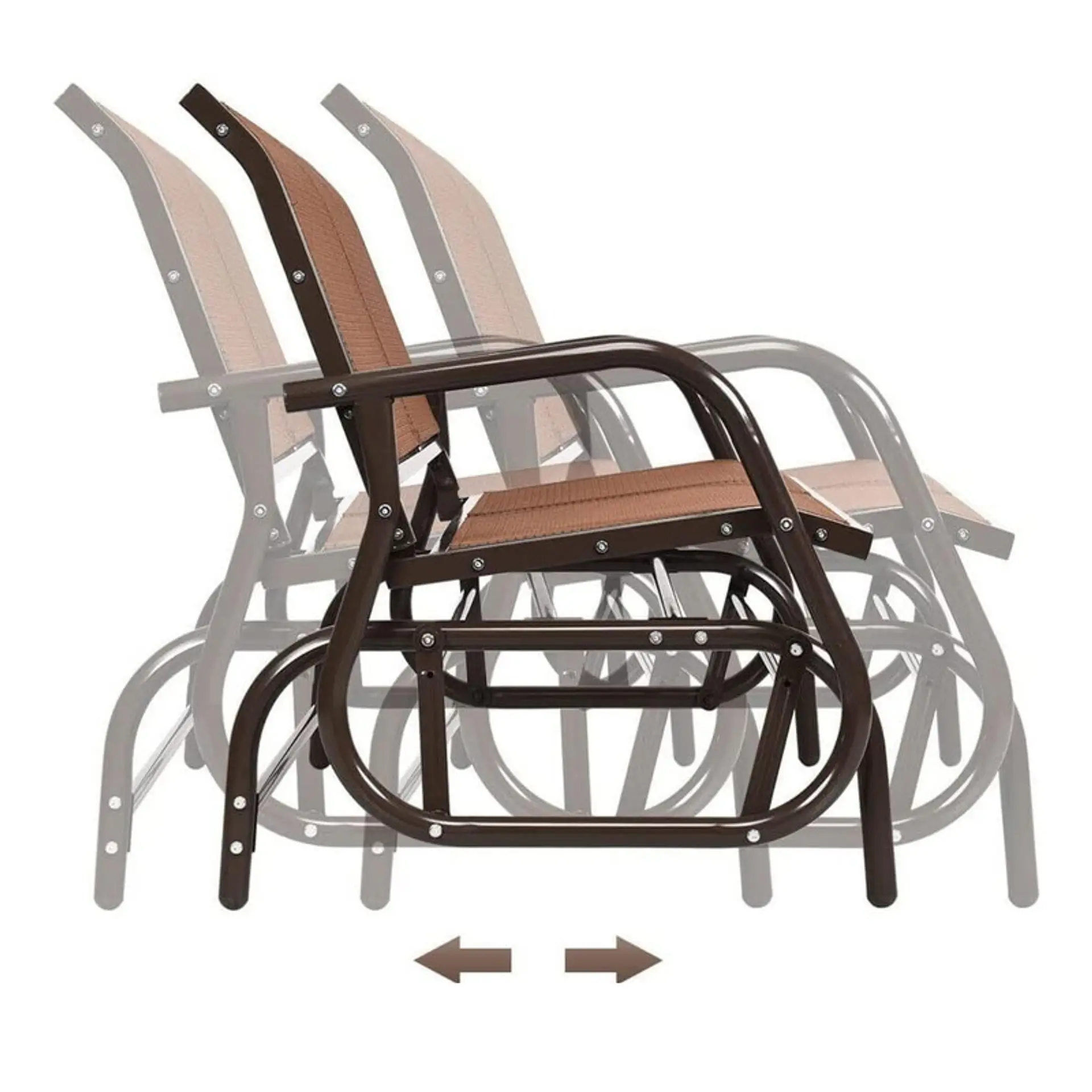 Banca Mecedora Terraza 2 Personas Sillon Exterior 4