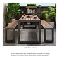 Juego Terraza Comedor Mesa + 2 Bancas - Miniatura 4