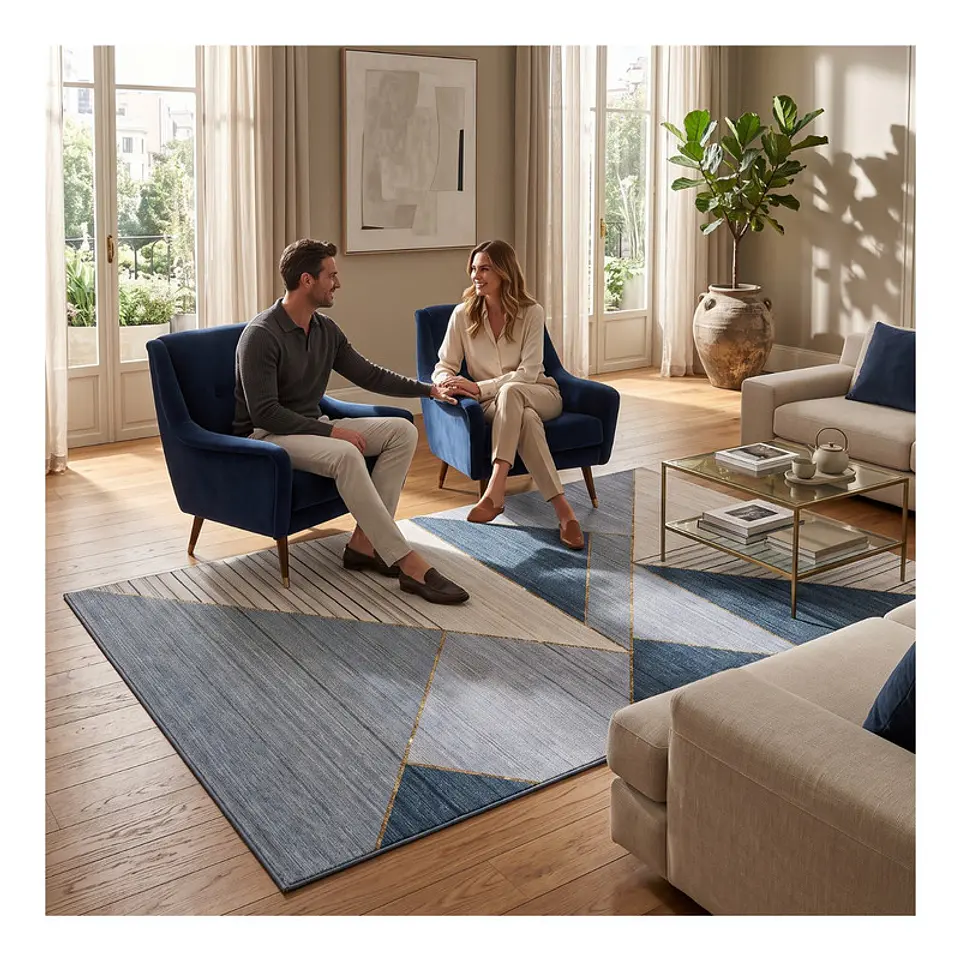 Alfombra Living Estampada 120X160 cm Livorno 3