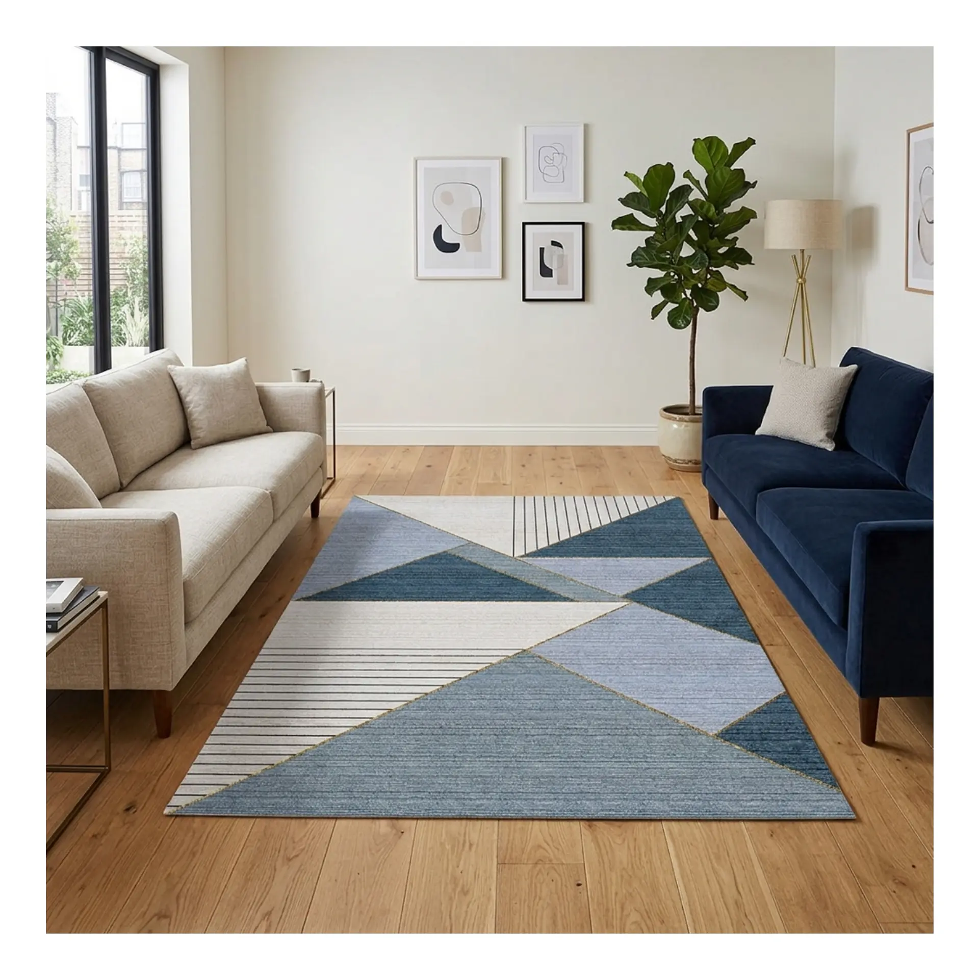 Alfombra Living Estampada 120X160 cm Livorno 7