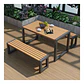 Juego Terraza Comedor Mesa + 2 Bancas - Miniatura 7