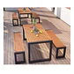 Juego Terraza Comedor Mesa + 2 Bancas - Miniatura 8
