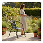 Set 2 Sillas Terraza Con Brazos Jardin Exterior Patio Cafe - Miniatura 6