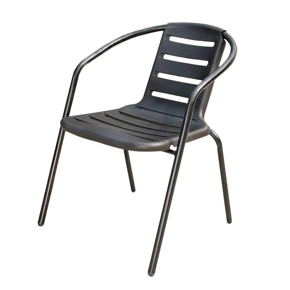 Set 2 Sillas Terraza Con Brazos Jardin Exterior Patio Cafe 1
